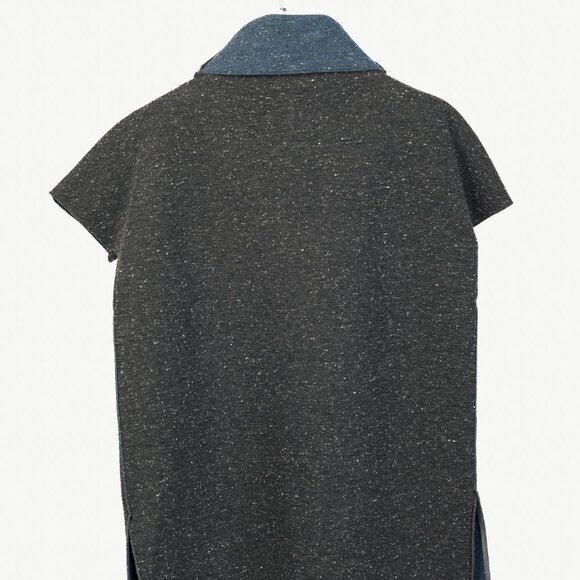 Marie Saint Pierre Reno Grey Speckled Neoprene Top - Picture 3 of 9